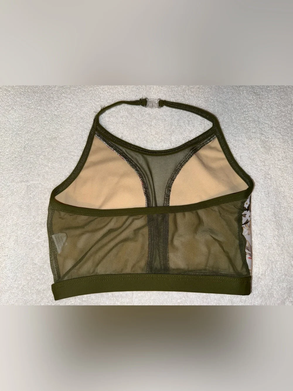 Betty Harlow Kids Floral Dance Top in Olive and Pink Size 8 Medium